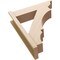 Ekena Millwork 8-in W x 30-in D x 36-in H Balboa Trad Rough Cedar Woodgrain TimberThane Outlooker, Primed Tan OUTUR080X30X36BOA04RCPR - alternate 5